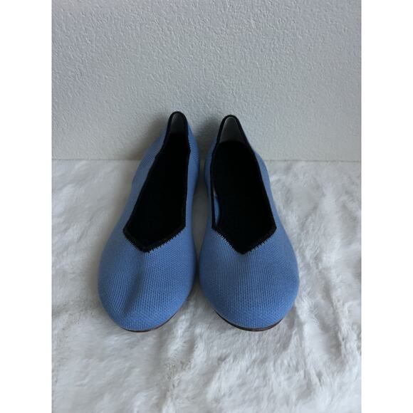 Rothy’s light blue Wool Flats Comfort womens size 10 Rounded Toe - Picture 2 of 14